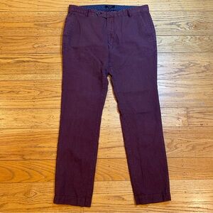 Ted Baker Oxblood Maroon Casual Dress pants men’s size 36